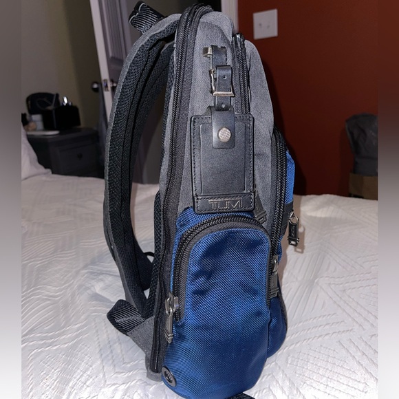 Tumi Alpha Bravo Nellis Backpack - Blue In Navy/ Anthracite - Picture 4 of 9